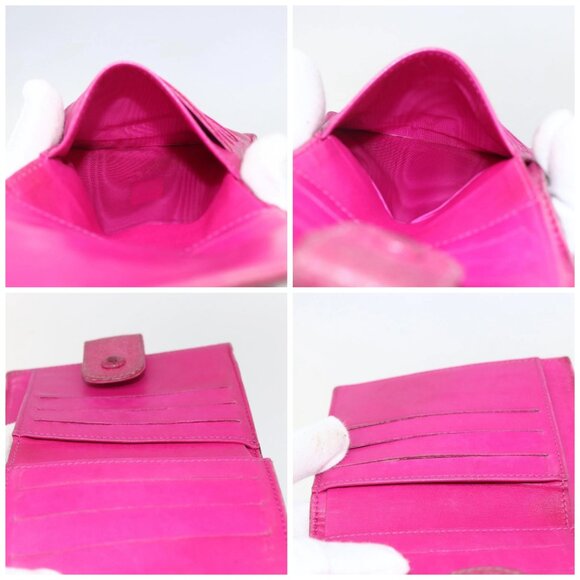 CHANEL Wallet Grained Calf Skin Pink Gold CC Auth 159752 - Picture 16 of 16